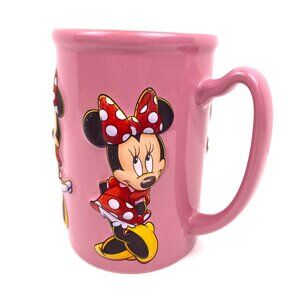 Walt Disney World Pink Authentic Minnie Mouse 3D 16 oz Collectible Ceramic Mug
